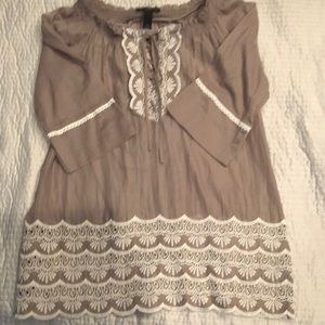 3/4 length sleeve tunic